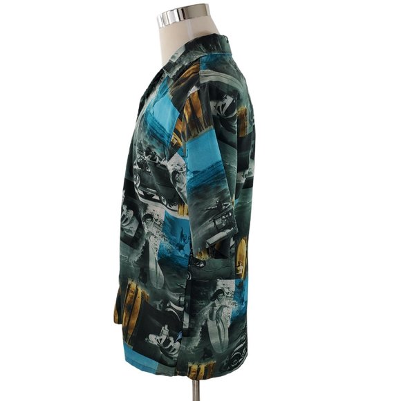 Men's Small Vintage All Over Print Shirt by Icebox - Picture 5 of 8